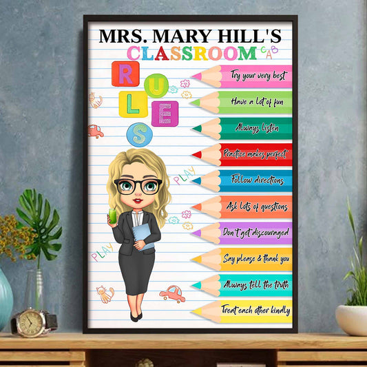 Try Your Very Best, Classroom Rules, With Colorful Pencils