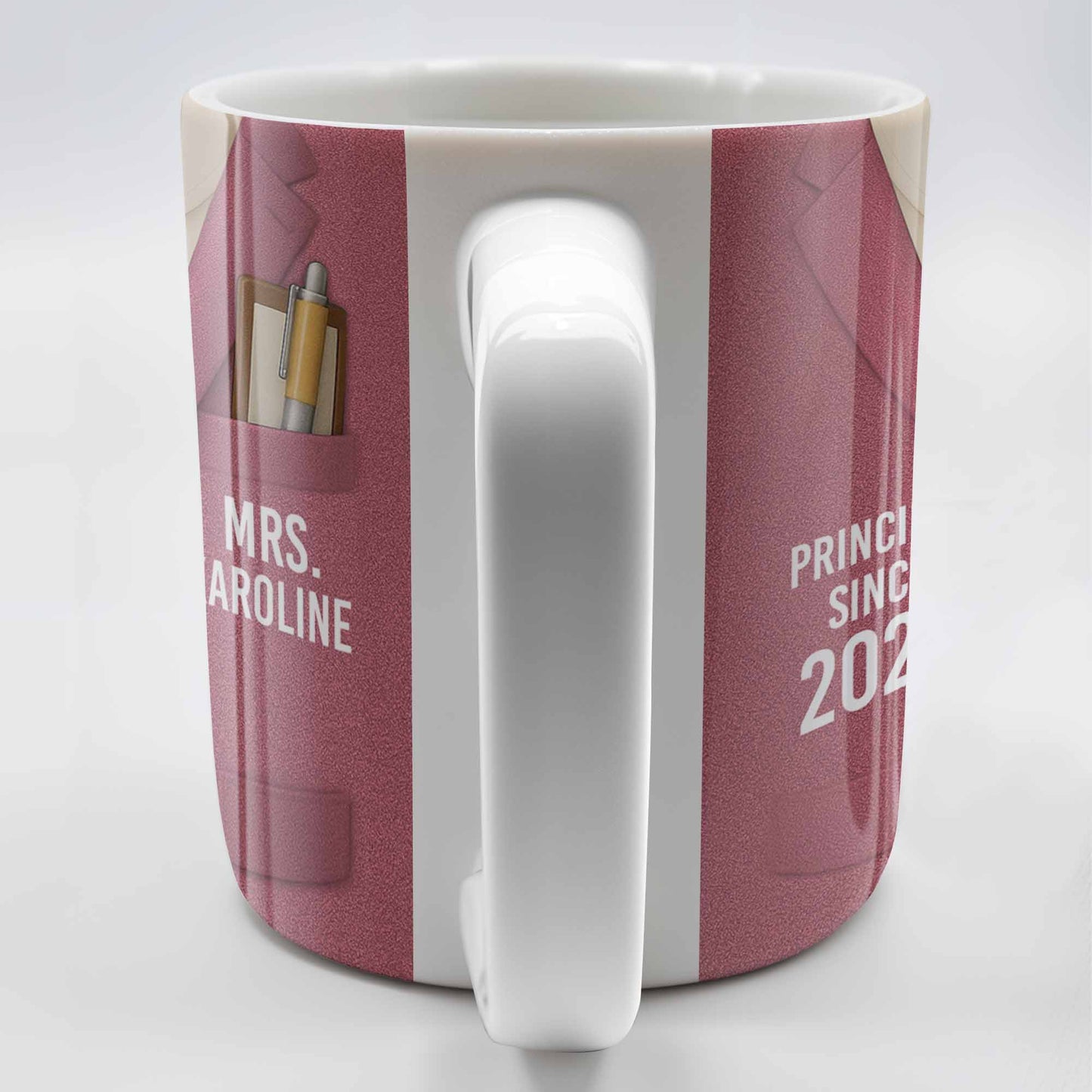 Principal Since [Year] Shirt And Tie Design - Personalized Custom Coffee Mug - TEACH053_MG