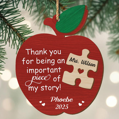 Thank You For Being An Important Piece Of My Story