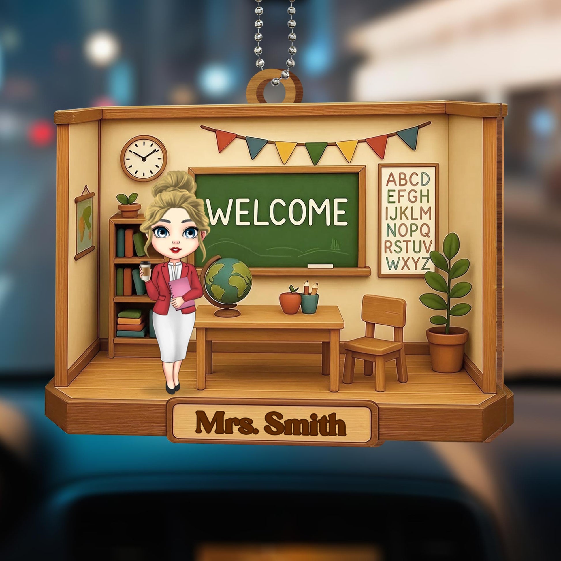 Welcome Teacher's Classroom Hanging Ornament