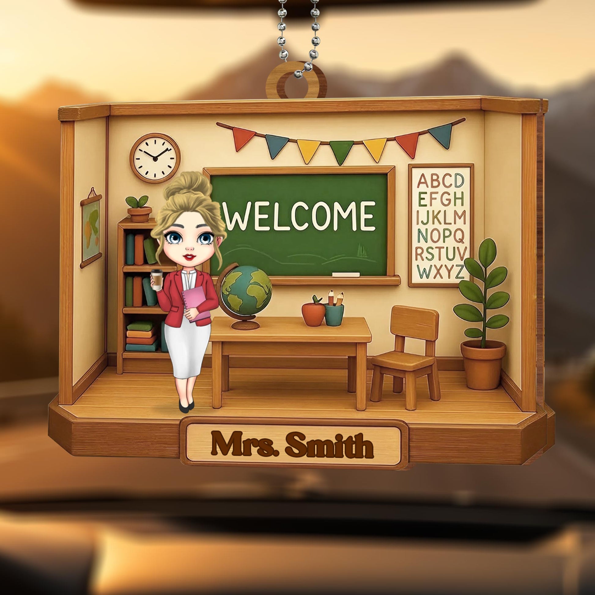 Welcome Teacher's Classroom Hanging Ornament
