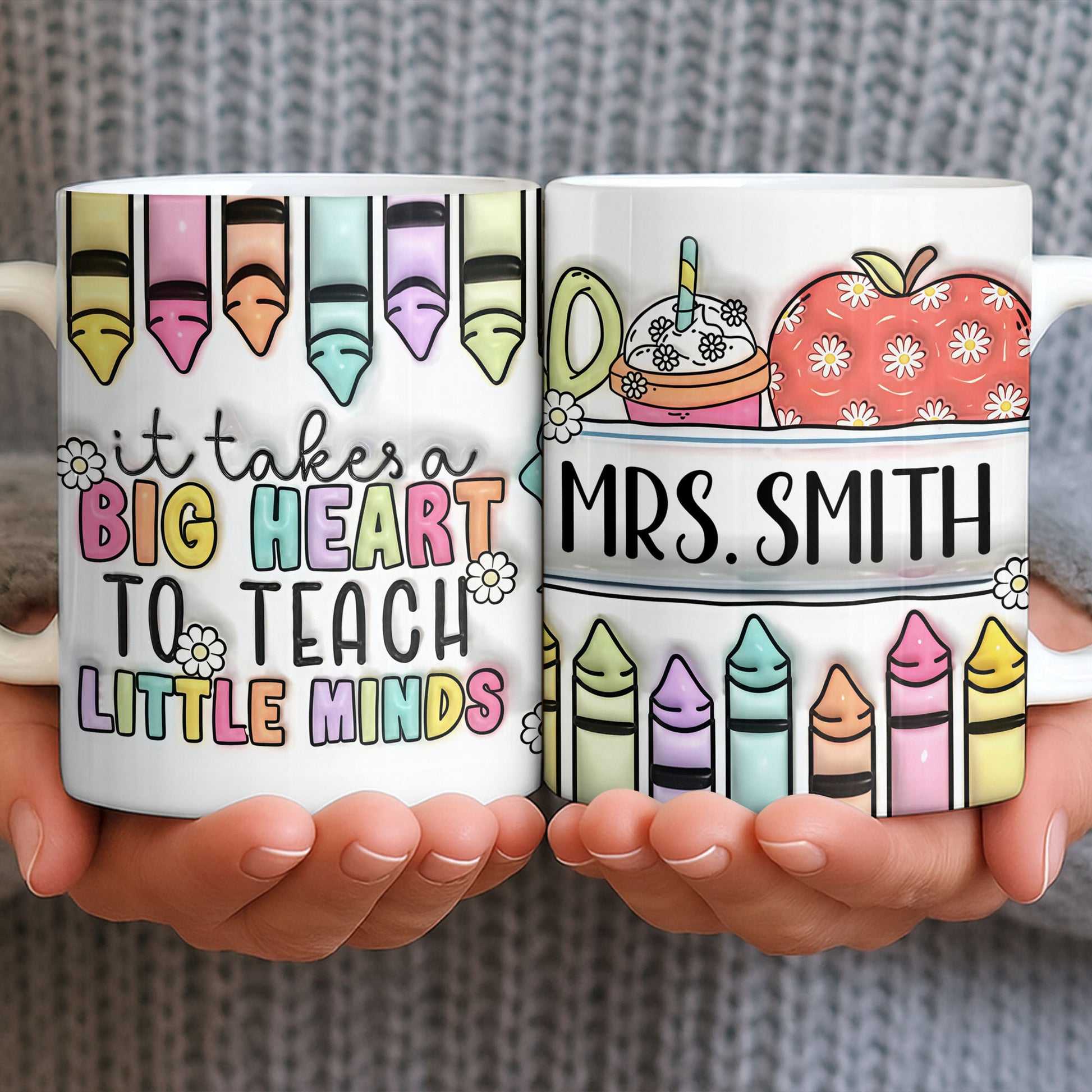 It Takes A Big Heart To Teach Little Minds Mug Design