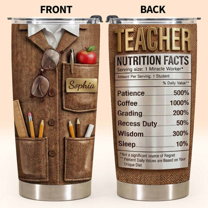 Teacher Nutrition Facts Patience Coffee Wisdom