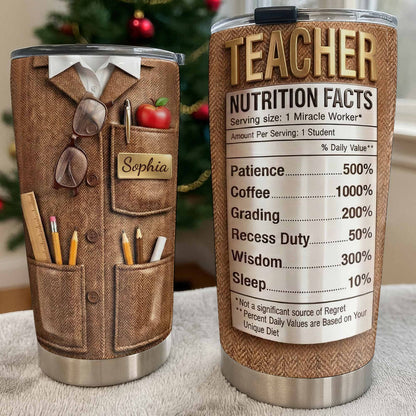 Teacher Nutrition Facts Patience Coffee Wisdom