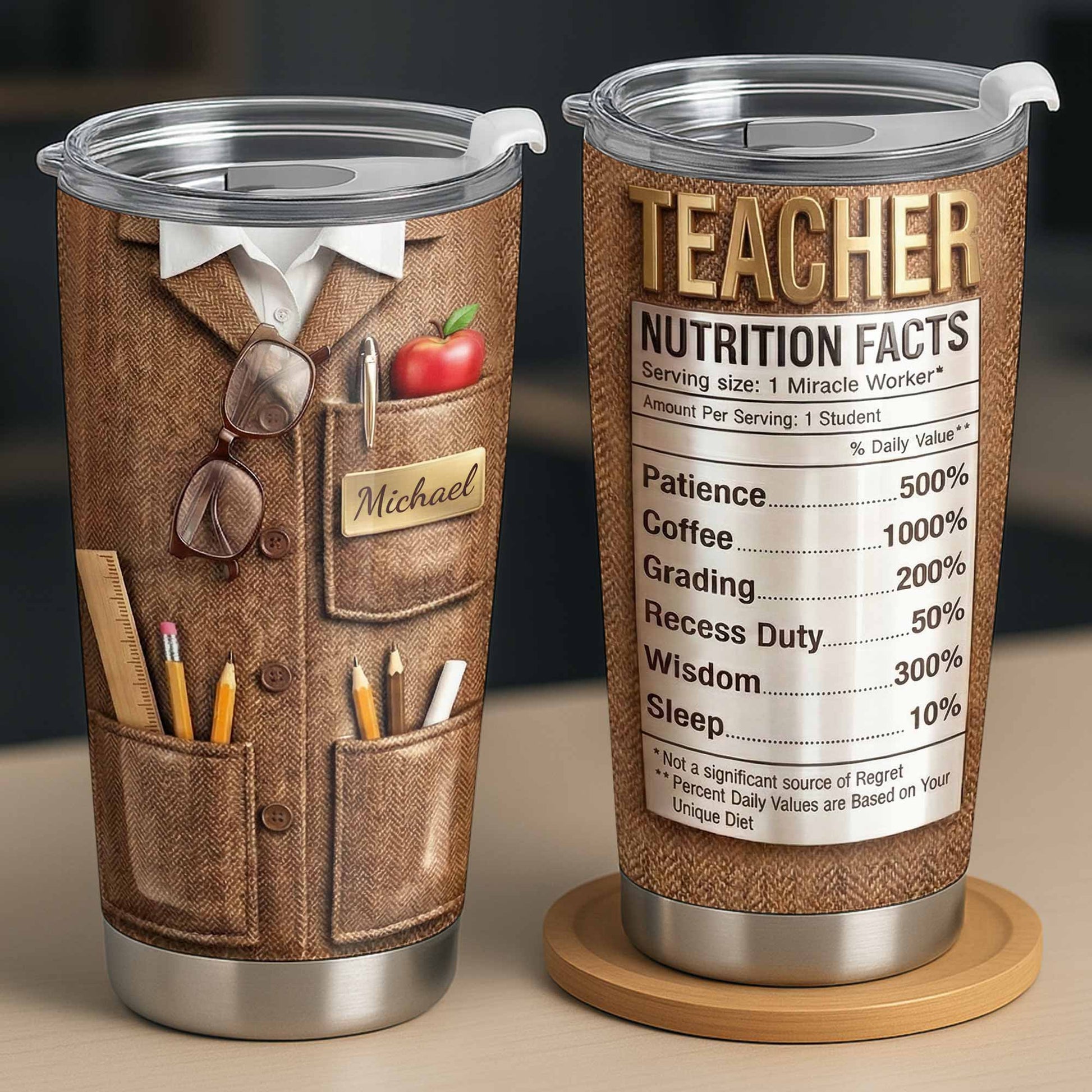 Teacher Nutrition Facts Patience Coffee Wisdom