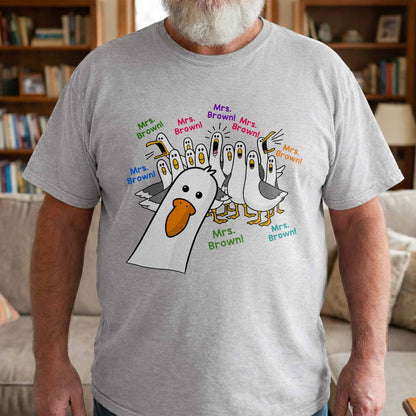My Teacher Custom Goose Teacher With Honking Geese Graphic - Personalized Custom Unisex T-shirt, Hoodie - TEACH362_WBAS