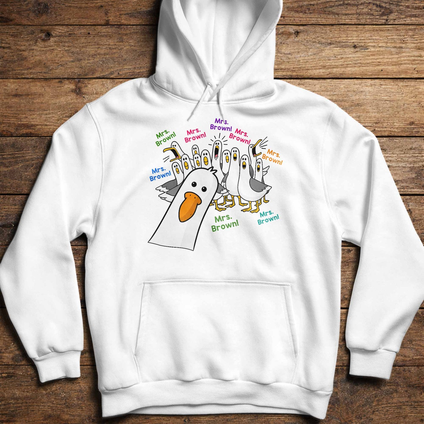 My Teacher Custom Goose Teacher With Honking Geese Graphic - Personalized Custom Unisex T-shirt, Hoodie - TEACH362_WBAS
