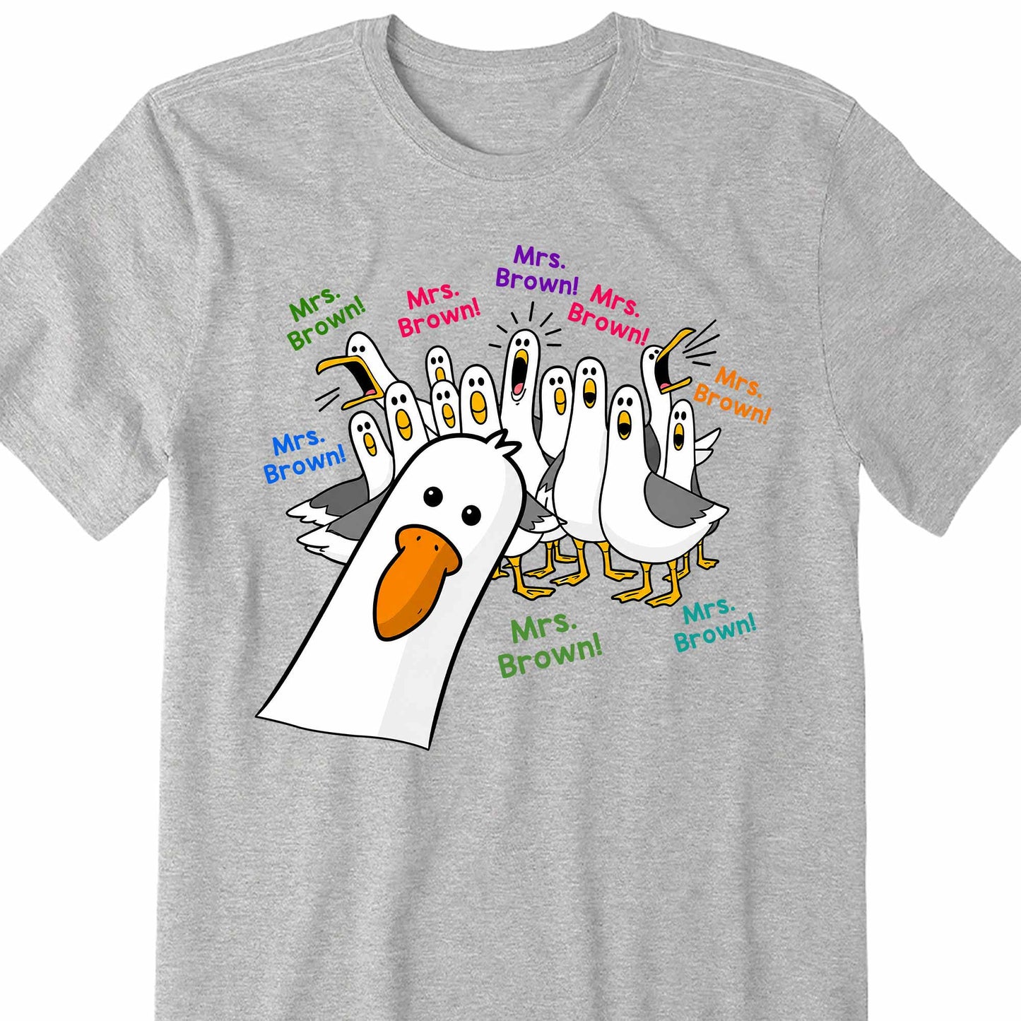 My Teacher Custom Goose Teacher With Honking Geese Graphic - Personalized Custom Unisex T-shirt, Hoodie - TEACH362_WBAS