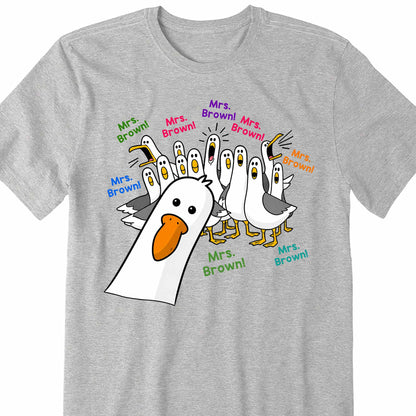 My Teacher Custom Goose Teacher With Honking Geese Graphic - Personalized Custom Unisex T-shirt, Hoodie - TEACH362_WBAS
