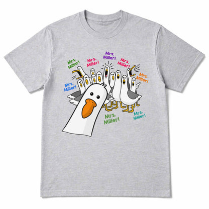 My Teacher Custom Goose Teacher With Honking Geese Graphic - Personalized Custom Unisex T-shirt, Hoodie - TEACH362_WBAS