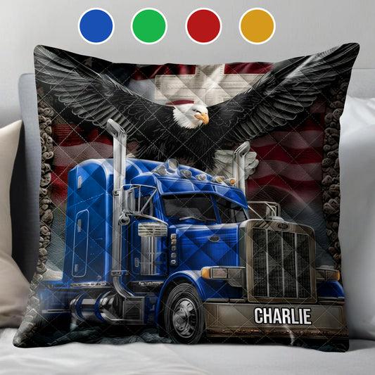 Customize Your Truck and Name With Majestic Eagle and American Flag