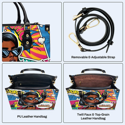 J'ai été laissé sans surveillance - Sac à main en cuir personnalisé - UNSUP01
