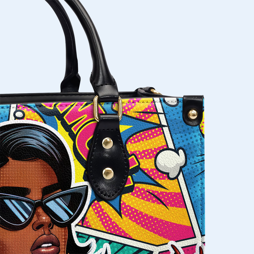 J'ai été laissé sans surveillance - Sac à main en cuir personnalisé - UNSUP01