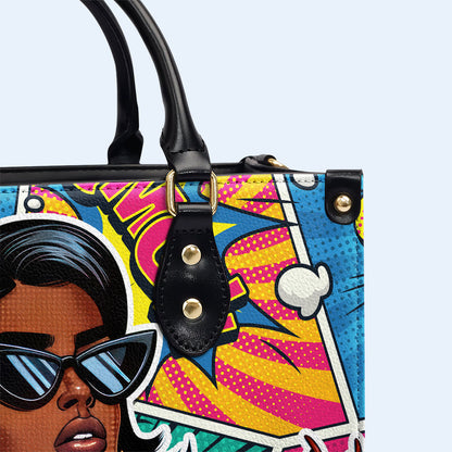 J'ai été laissé sans surveillance - Sac à main en cuir personnalisé - UNSUP01
