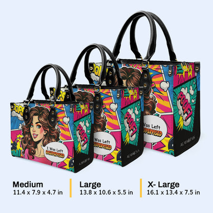 J'ai été laissé sans surveillance - Sac à main en cuir personnalisé - UNSUP03