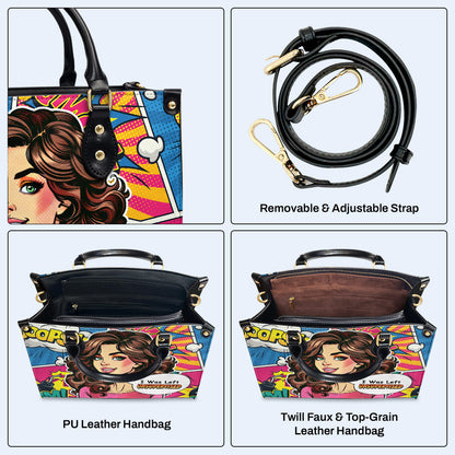 J'ai été laissé sans surveillance - Sac à main en cuir personnalisé - UNSUP03