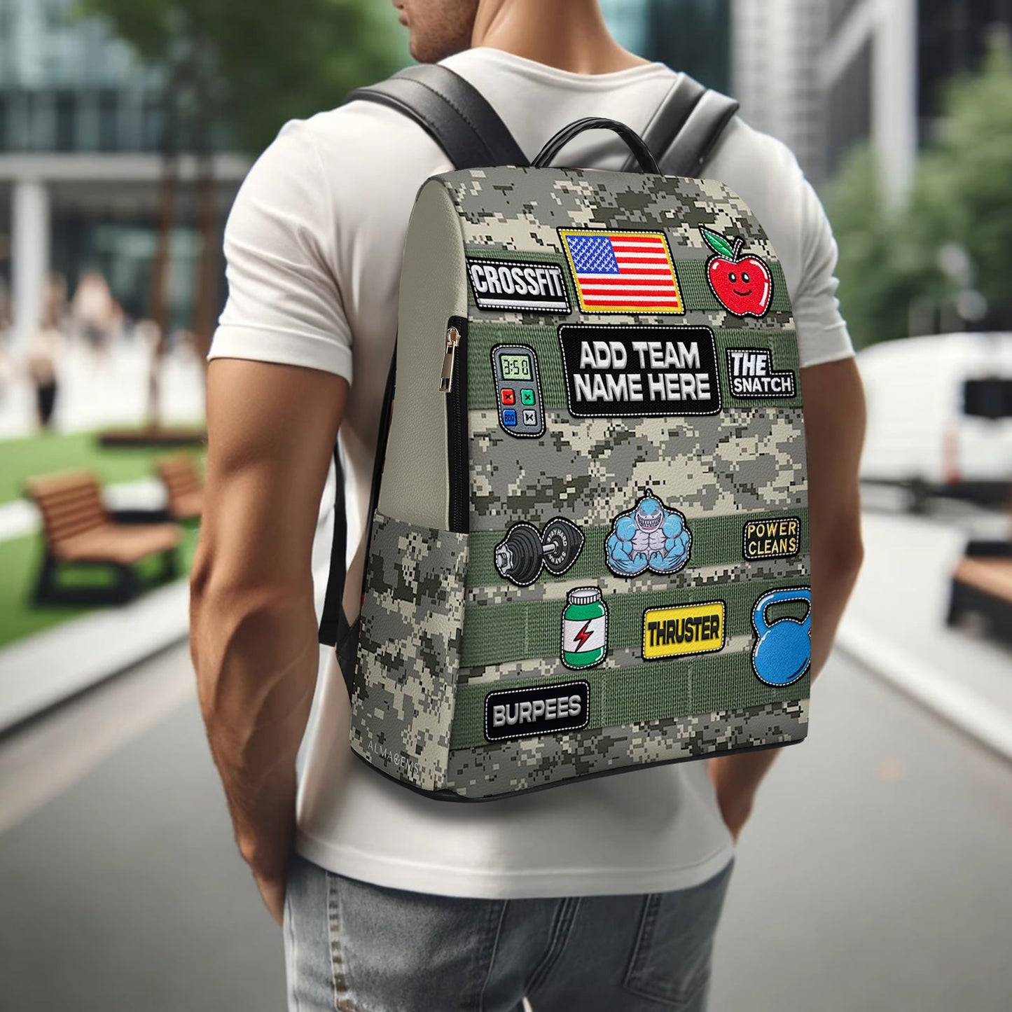 CROSSFIT - Personalized Custom Leather BackPack - BP_FN27