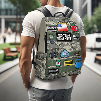 CROSSFIT - Personalized Custom Leather BackPack - BP_FN27