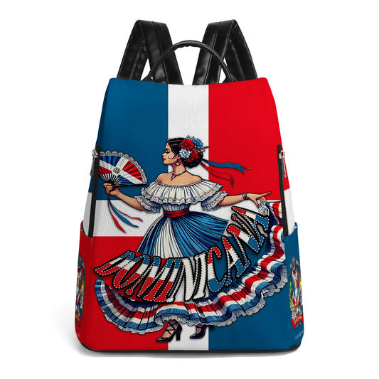 Dominicana - Mochila de Cuero Personalizada - LA002_BP