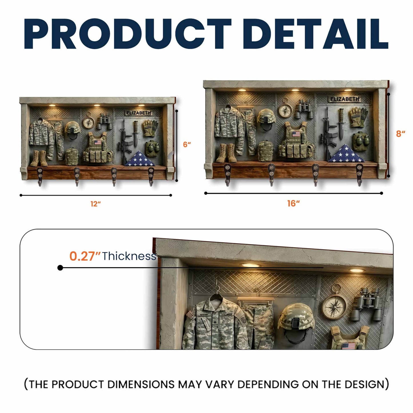 A Hero's Journey Military Uniform And Tactical Gear Personalized Key Holder