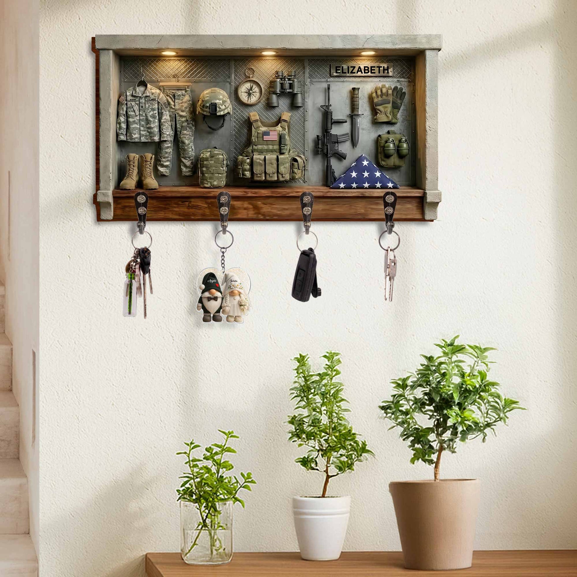 A Hero's Journey Military Uniform And Tactical Gear Personalized Key Holder