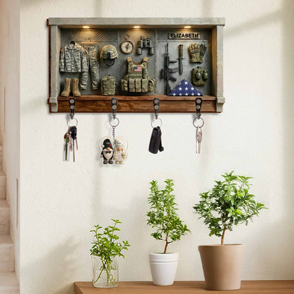 A Hero's Journey Military Uniform And Tactical Gear Personalized Key Holder