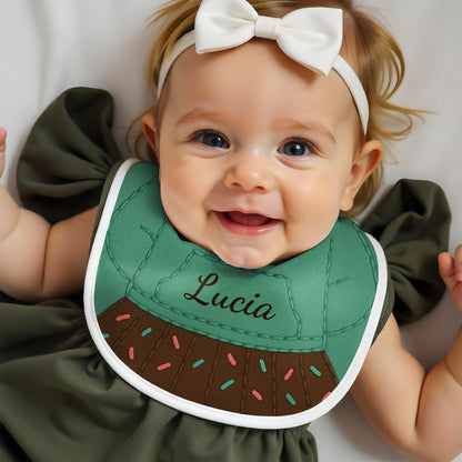 Bavoir bébé personnalisé inspiré du costume de princesse - KID070_BBB