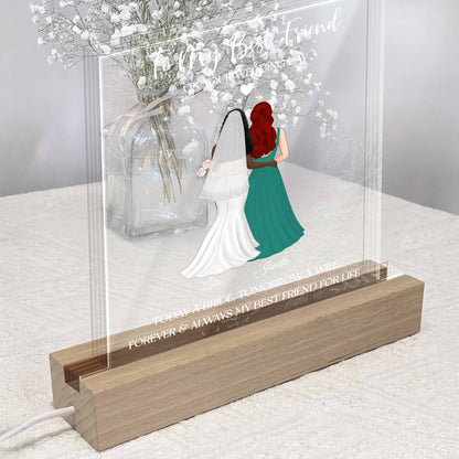 To My Best Friend On Your Wedding Day, Bride And Bridesmaid
