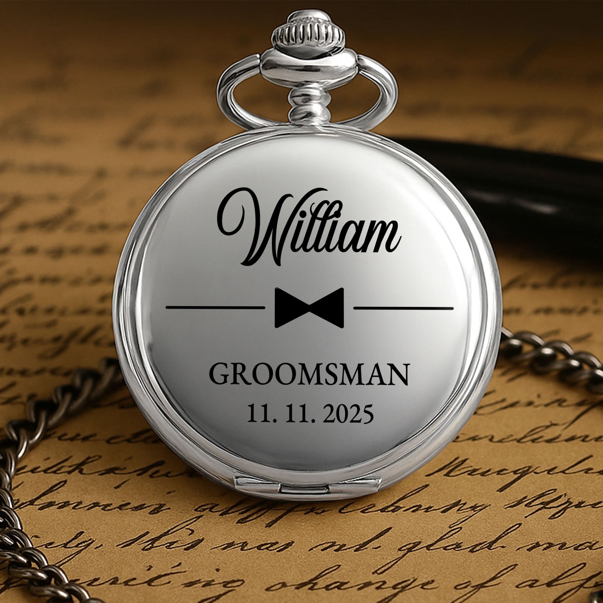 To My Groomsman Thank You For Being By My Side Bowtie