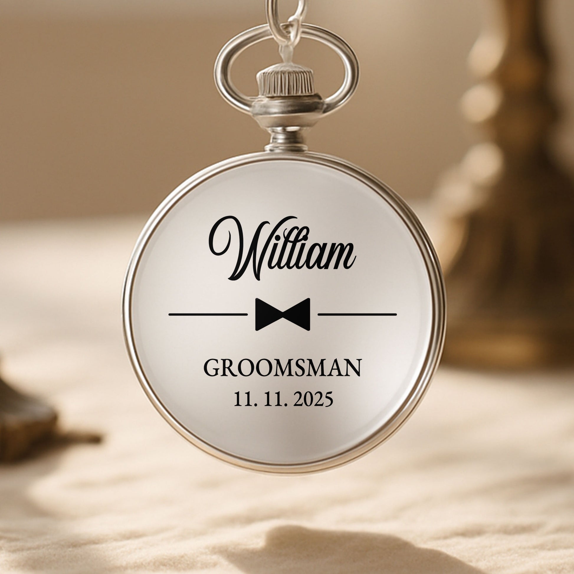 To My Groomsman Thank You For Being By My Side Bowtie