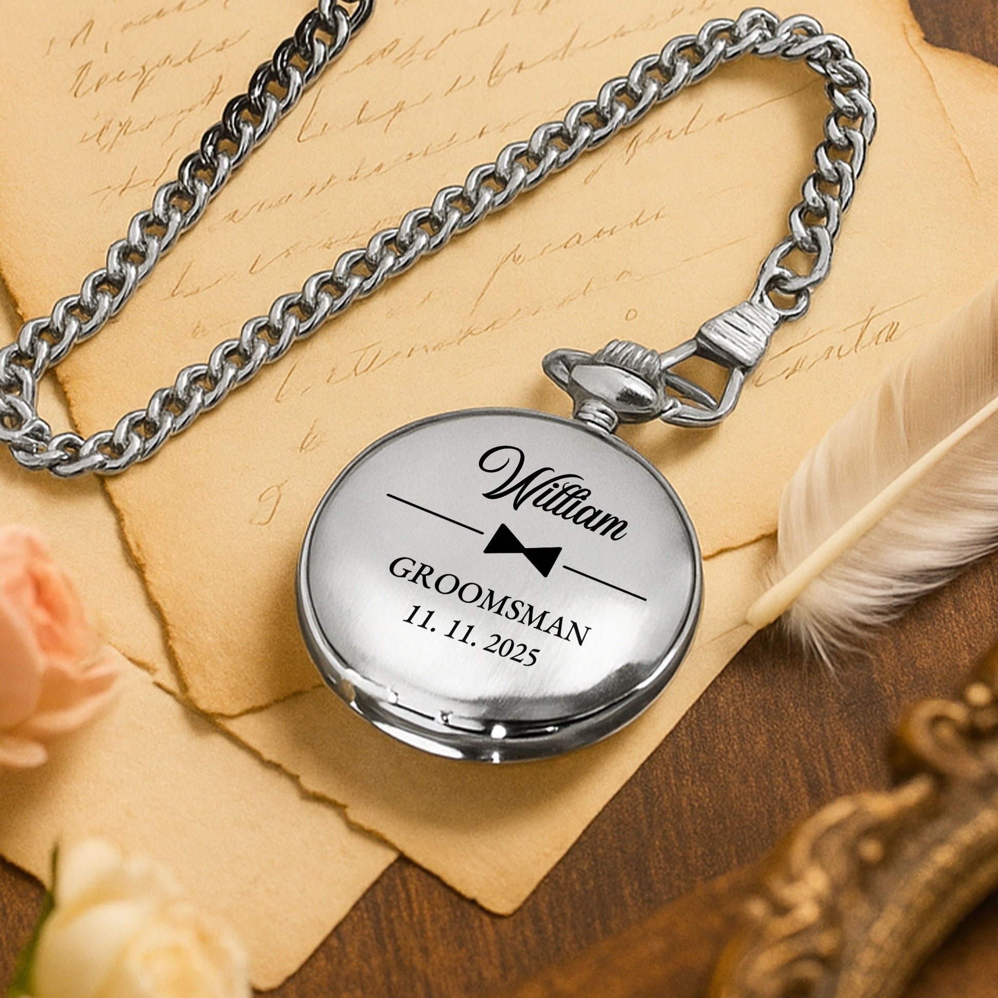 To My Groomsman Thank You For Being By My Side Bowtie