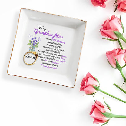 To My Granddaughter On Your Wedding Day, Flowers And Butterflies