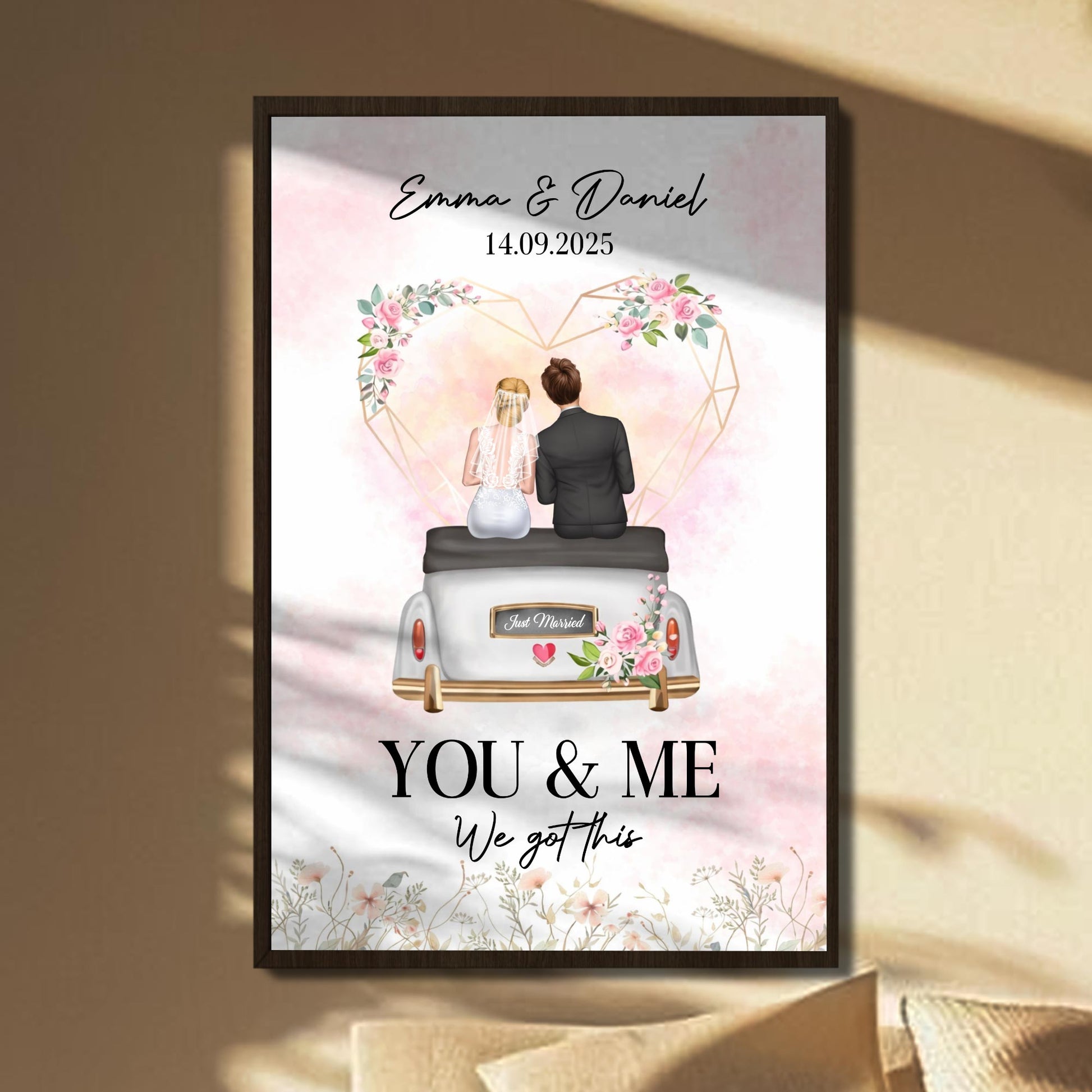 You & Me We Got This, Couple On Wedding Car