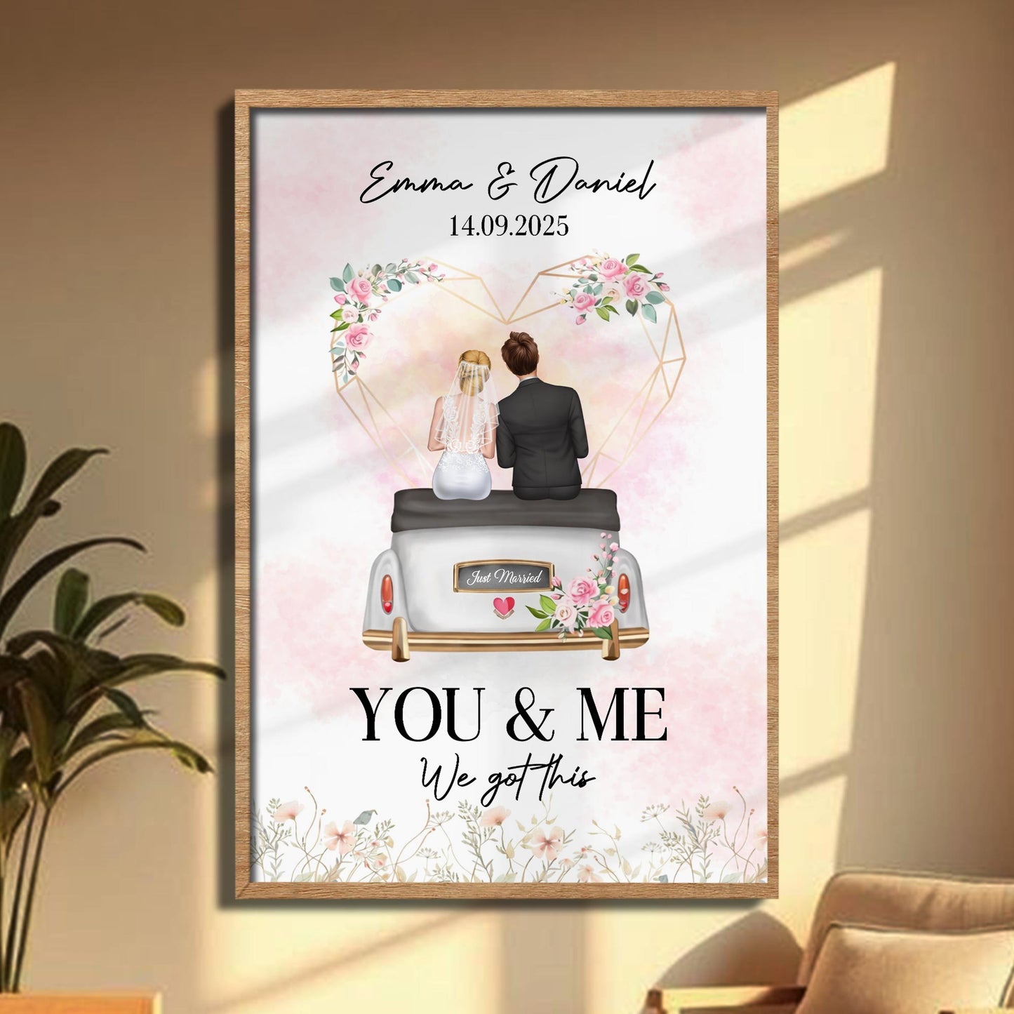 You & Me We Got This, Couple On Wedding Car