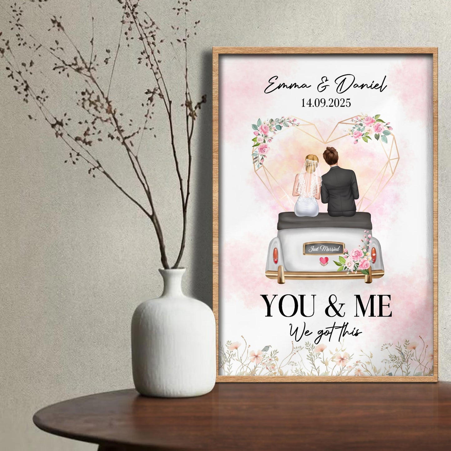 You & Me We Got This, Couple On Wedding Car