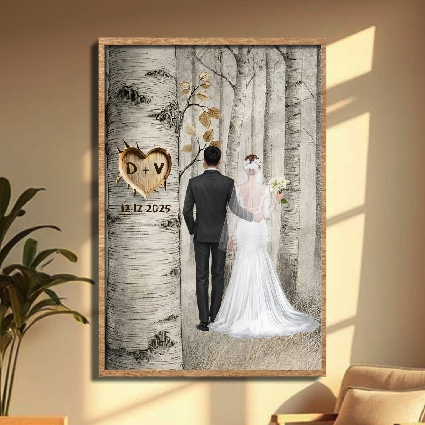 Capture Special Moments With Personalized Love Tree Poster