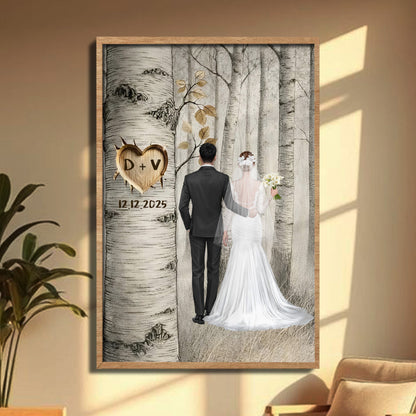 Capture Special Moments With Personalized Love Tree Poster