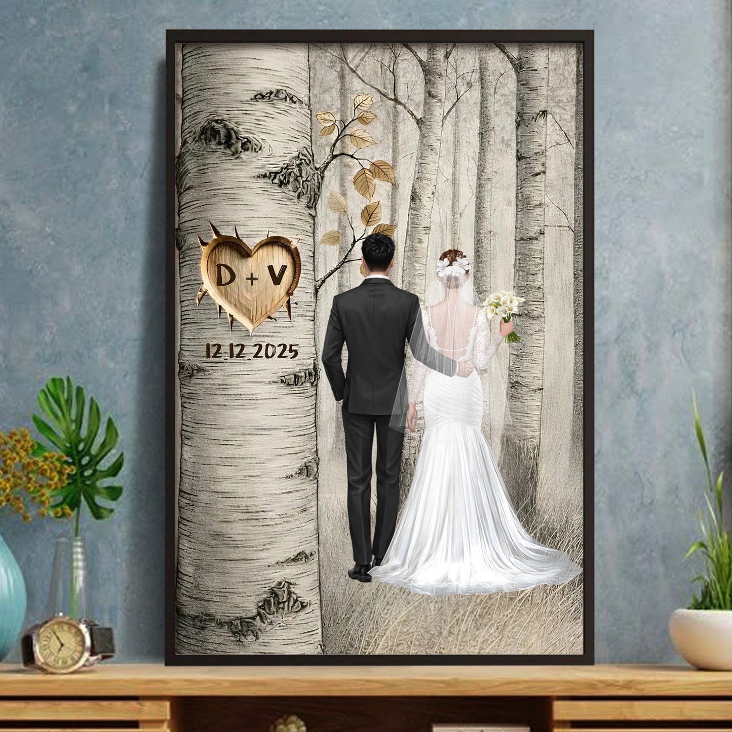 Capture Special Moments With Personalized Love Tree Poster