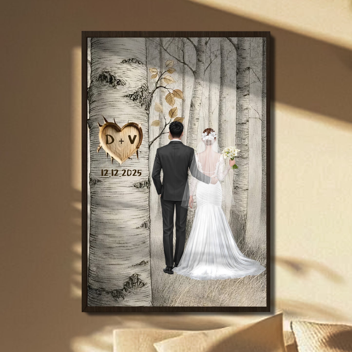 Capture Special Moments With Personalized Love Tree Poster