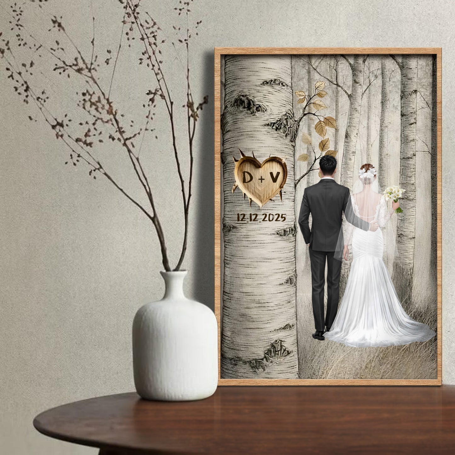 Capture Special Moments With Personalized Love Tree Poster