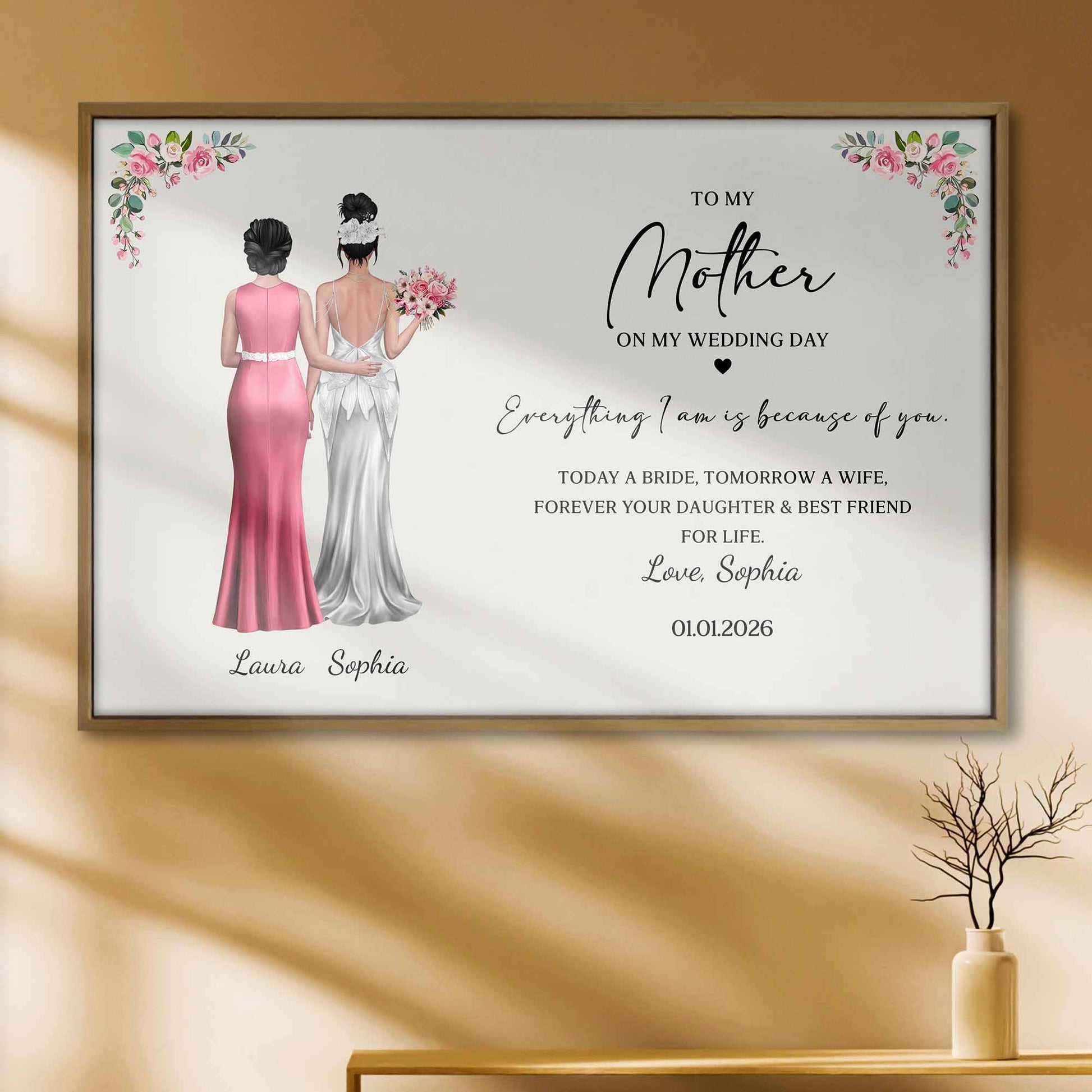 To My Mother On My Wedding Day, Bride And Dresses