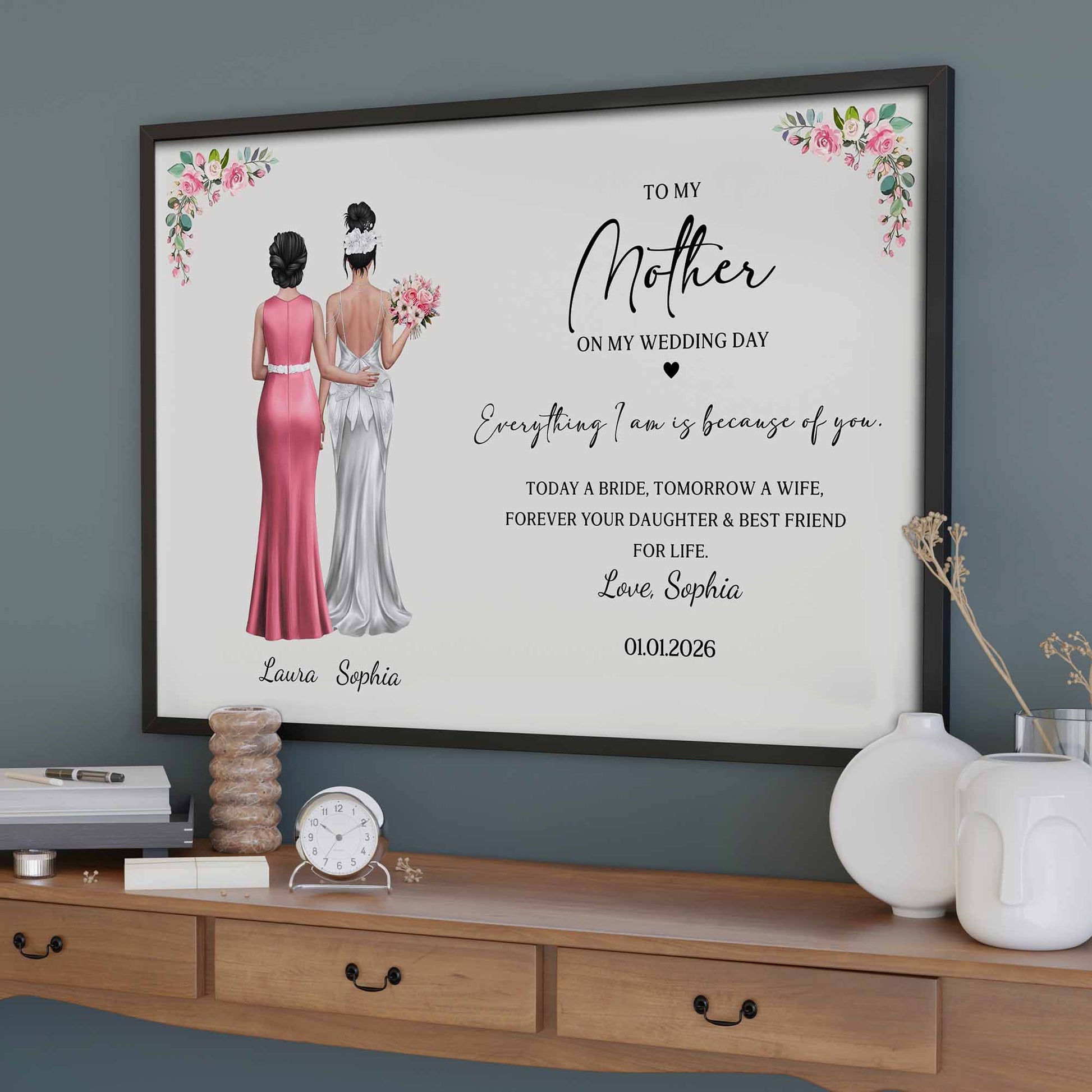 To My Mother On My Wedding Day, Bride And Dresses