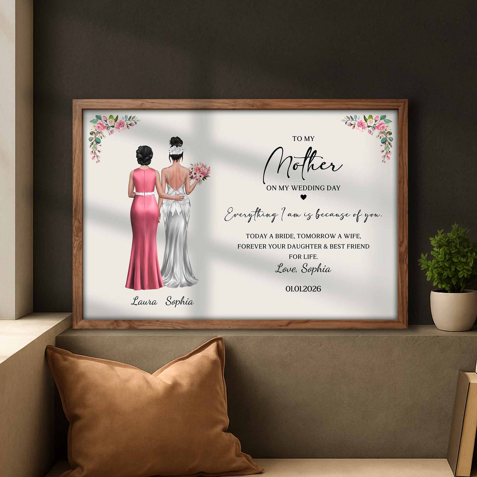 To My Mother On My Wedding Day, Bride And Dresses