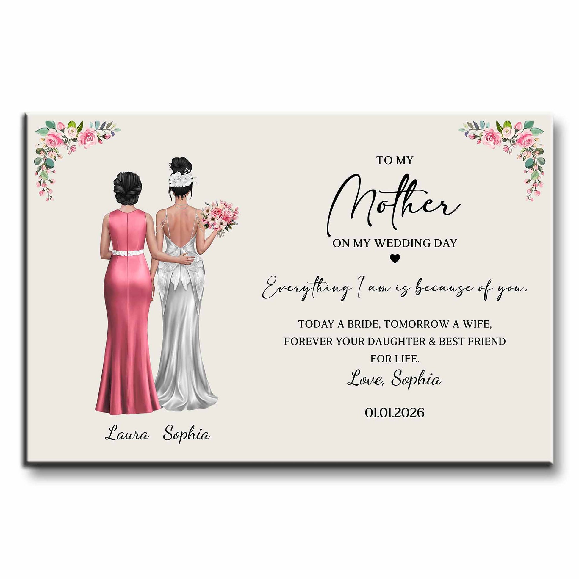 To My Mother On My Wedding Day, Bride And Dresses