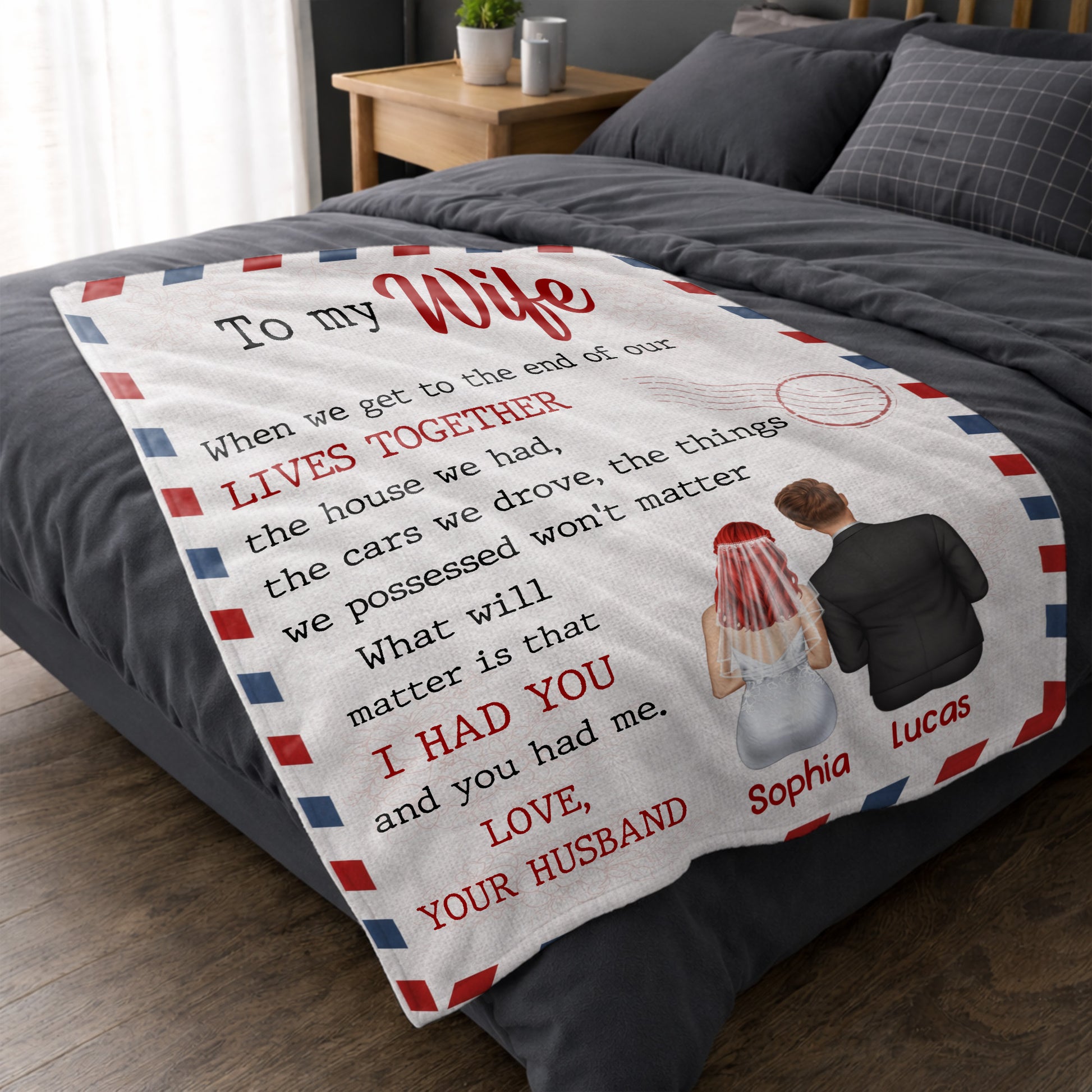 To My Wife, Love and Postal Stamp Design