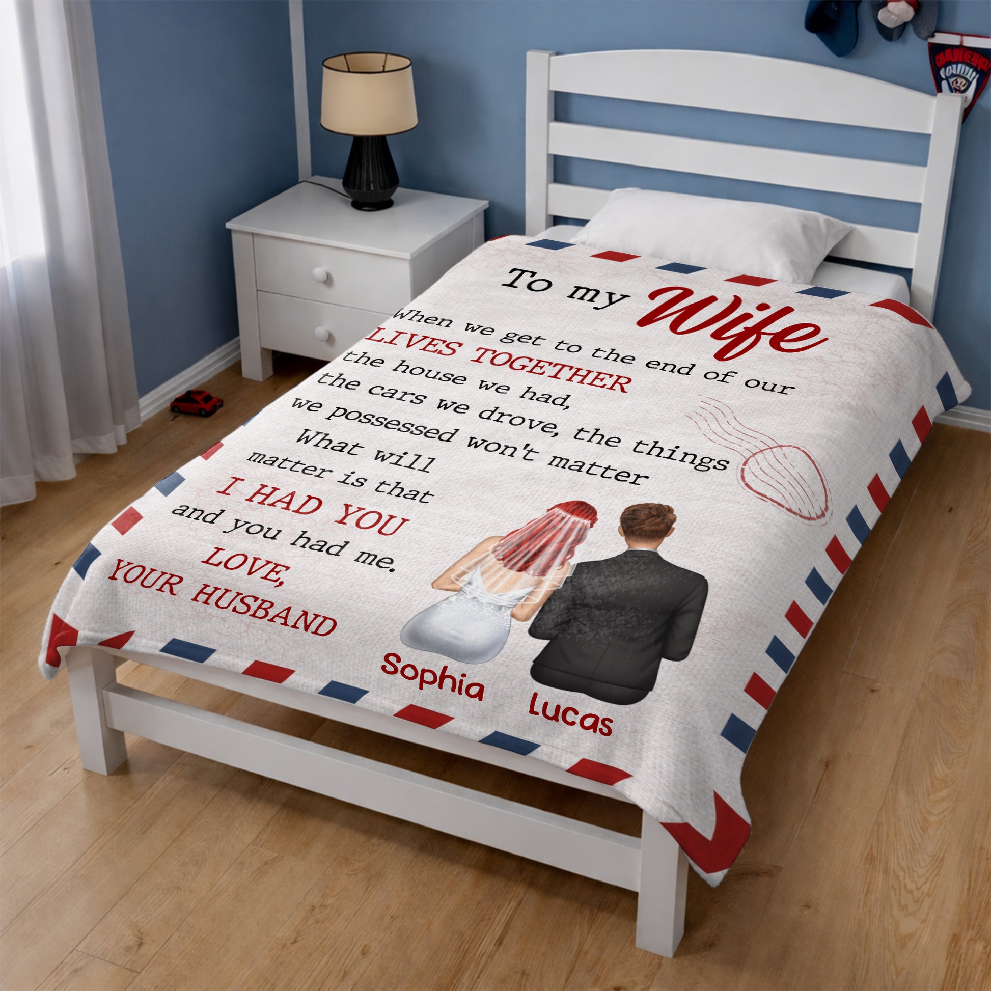 To My Wife, Love and Postal Stamp Design