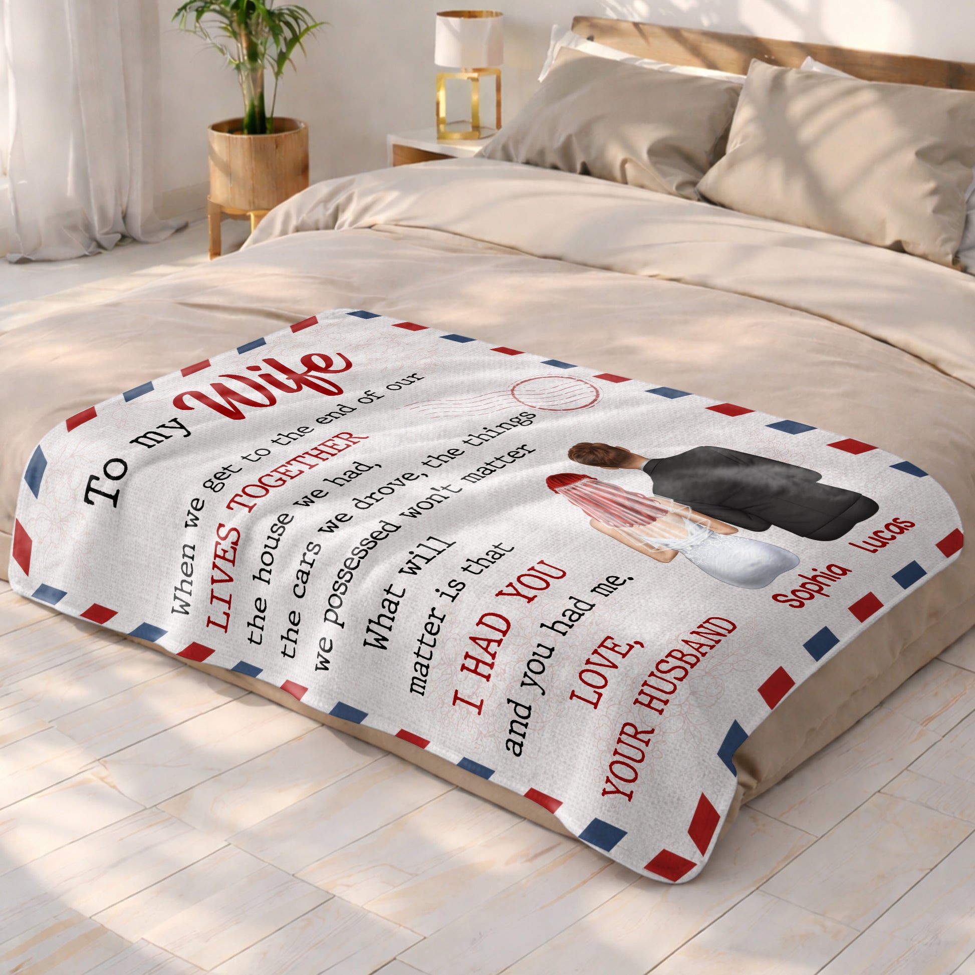 To My Wife, Love and Postal Stamp Design