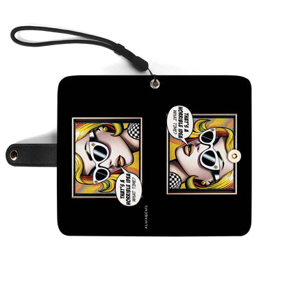 What Time? - Personalized Custom Phone Leather Wallet - WHATTIME01PW