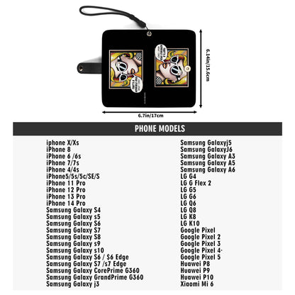 What Time? - Personalized Custom Phone Leather Wallet - WHATTIME01PW