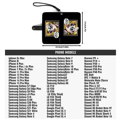 What Time? - Personalized Custom Phone Leather Wallet - WHATTIME01PW